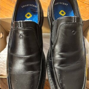 Men's Black Leather Loafers